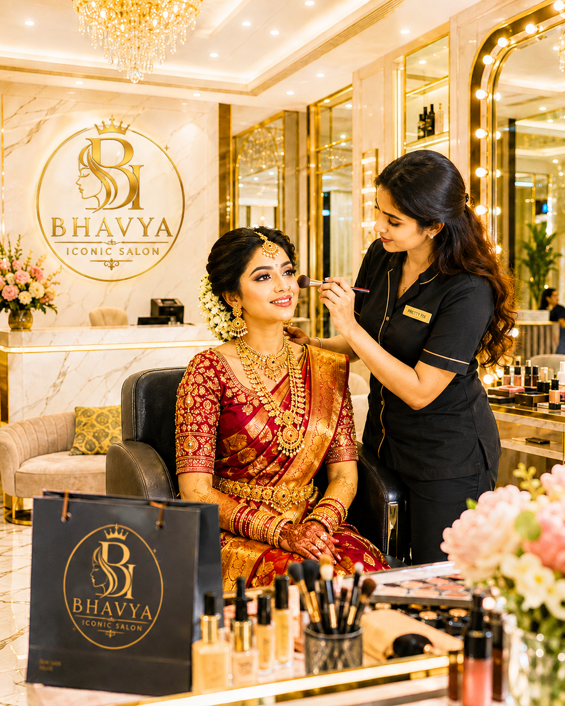 Luxury Bridal Makeup at Bhavya Iconic Salon